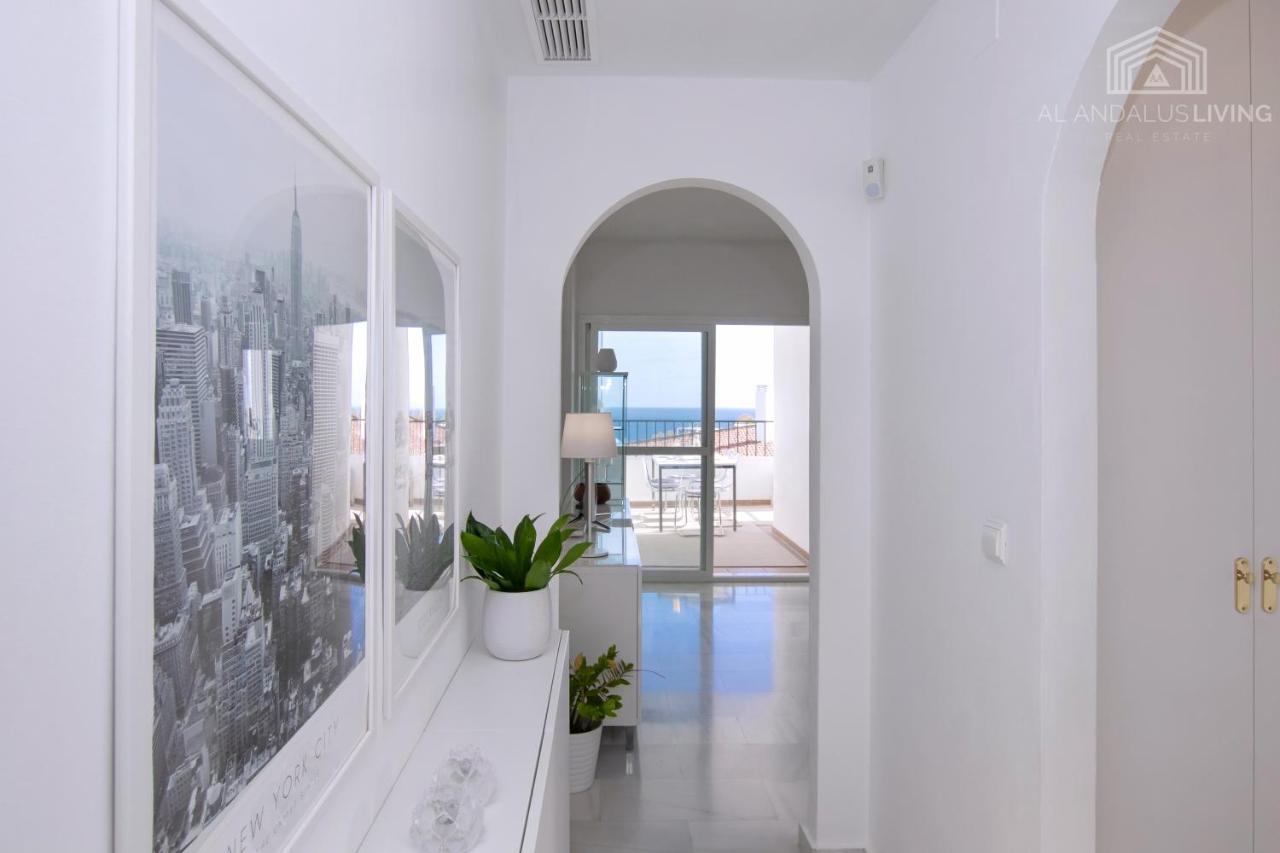 Scandinavian Style Apartment With Amazing Sea Views And South West Facing Sunny Terrace In Miraflores Walking Distance To The Beach! Málaga Kültér fotó